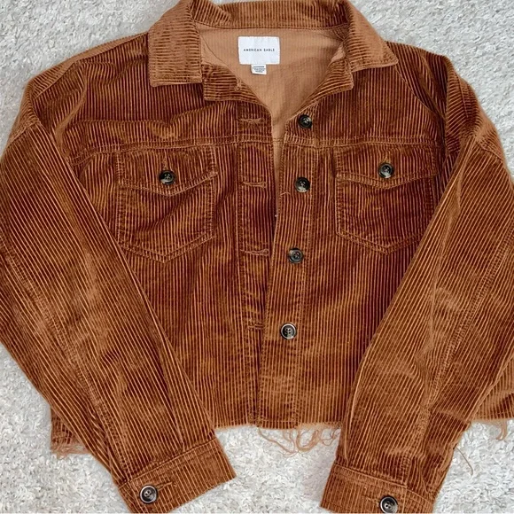 Corduroy cropped jacket